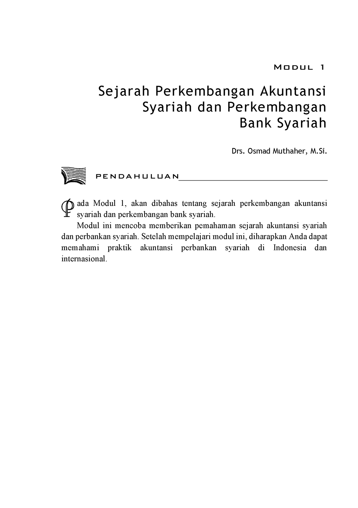 EKSA4202-M1 - Sesuai - Modul 1 Sejarah Perkembangan Akuntansi Syariah ...