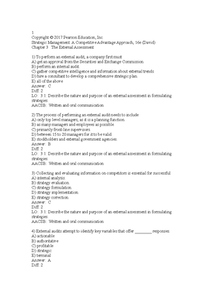 Ch7 8 9 10 Test bank Strategic - Chapter 7 __________ is not part of an ...