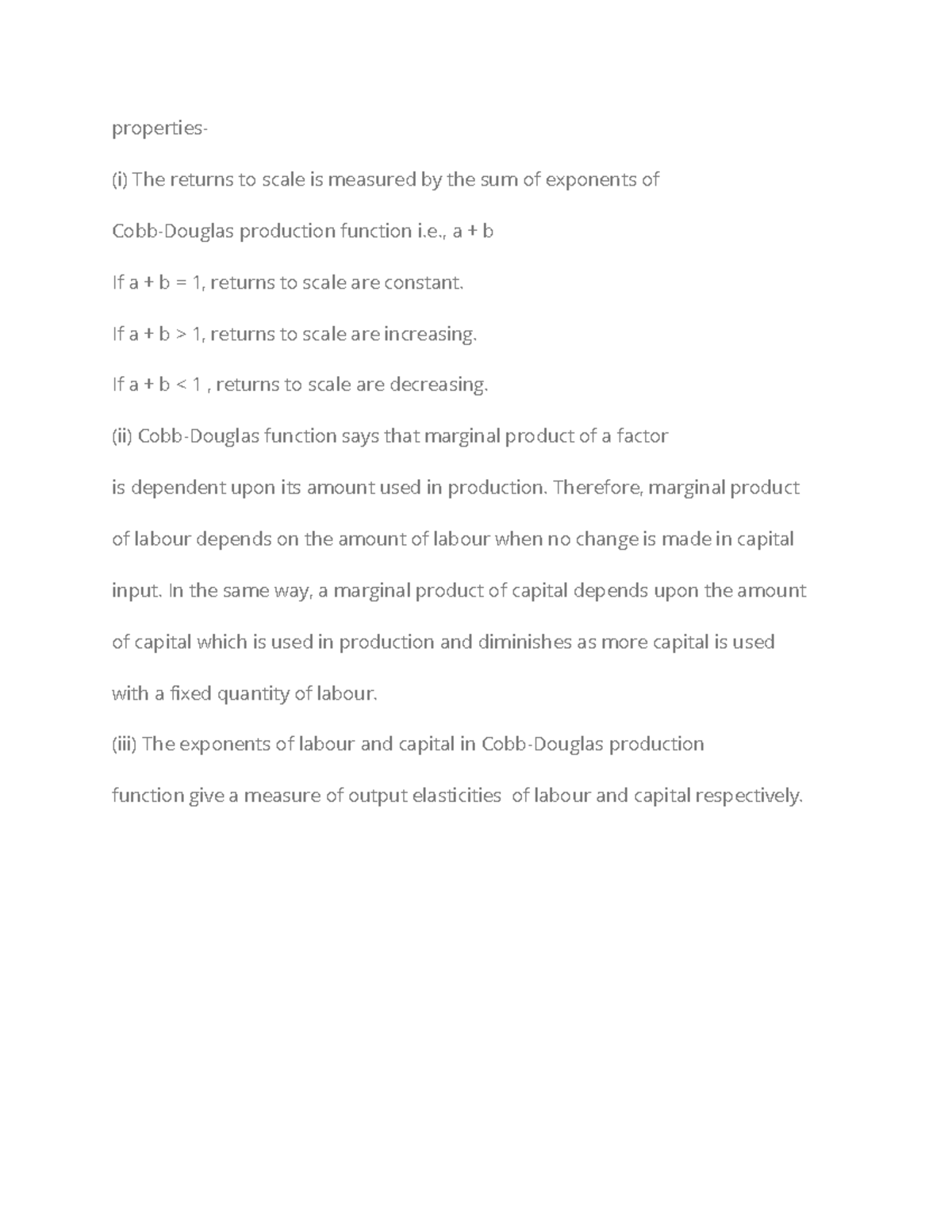 properties-of-cobb-douglas-production-function-properties-i-the