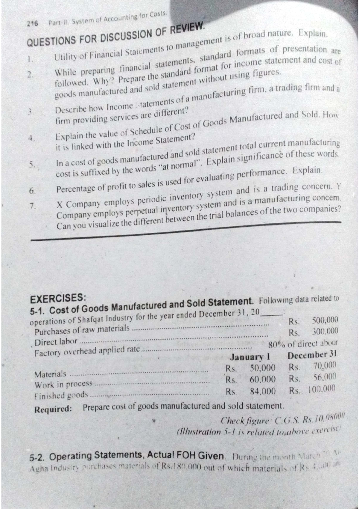 Cost Accounting Chapter # 5 - Financial Management - Studocu