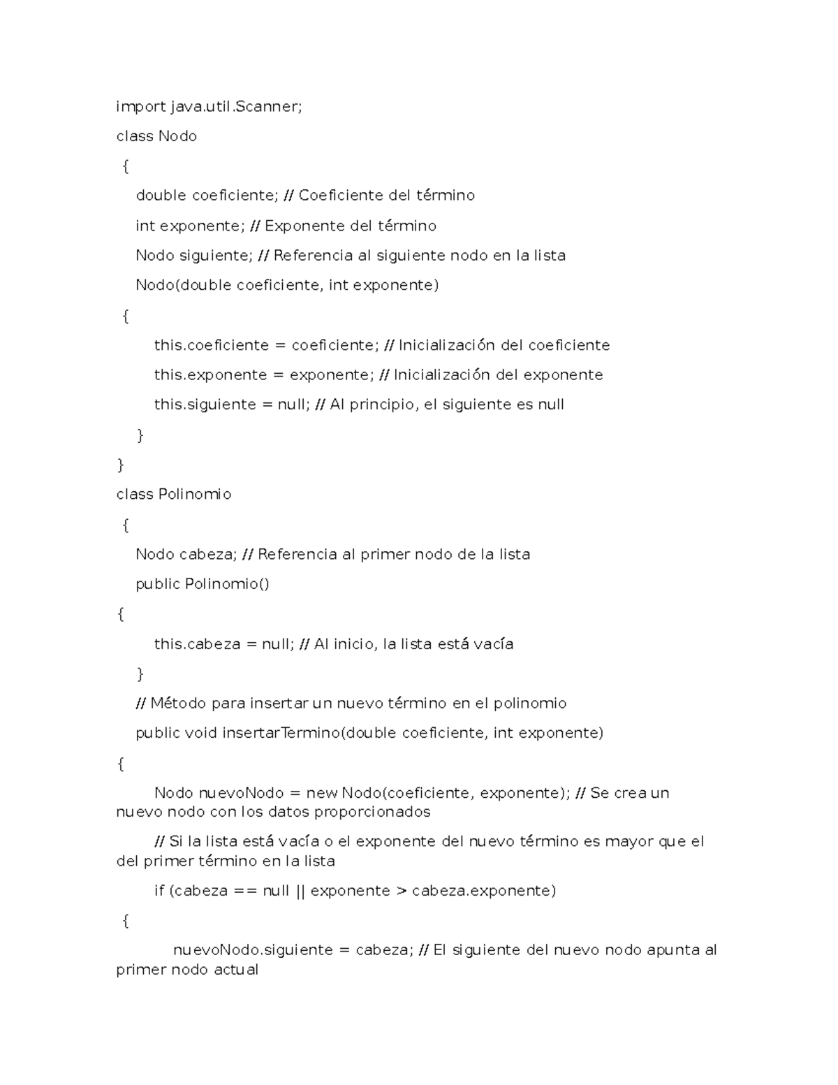 Basededatos - apuntes - import java.util; class Nodo { double ...