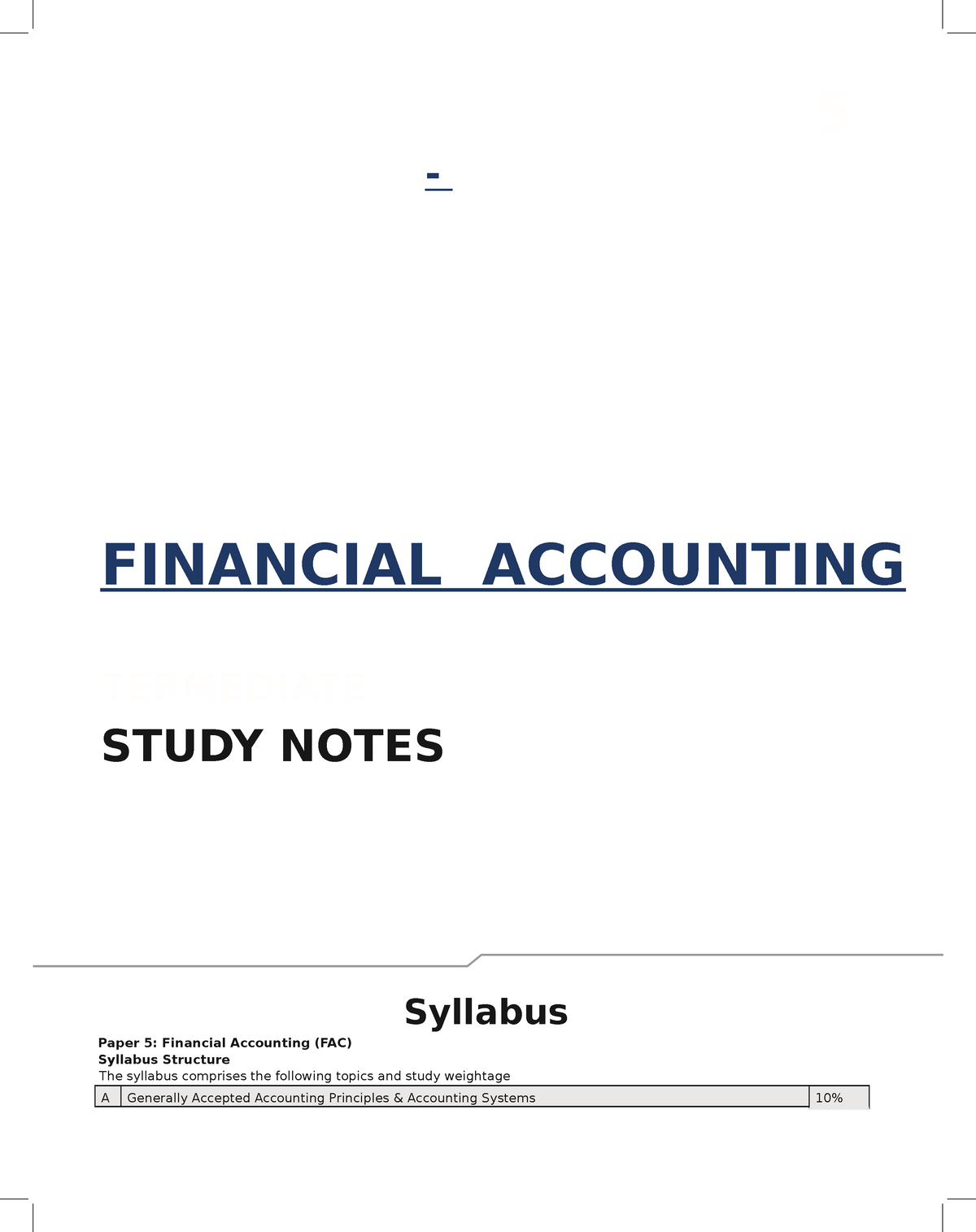 Financial Accounting - It's A Lecture Note - Co Operation - Studocu