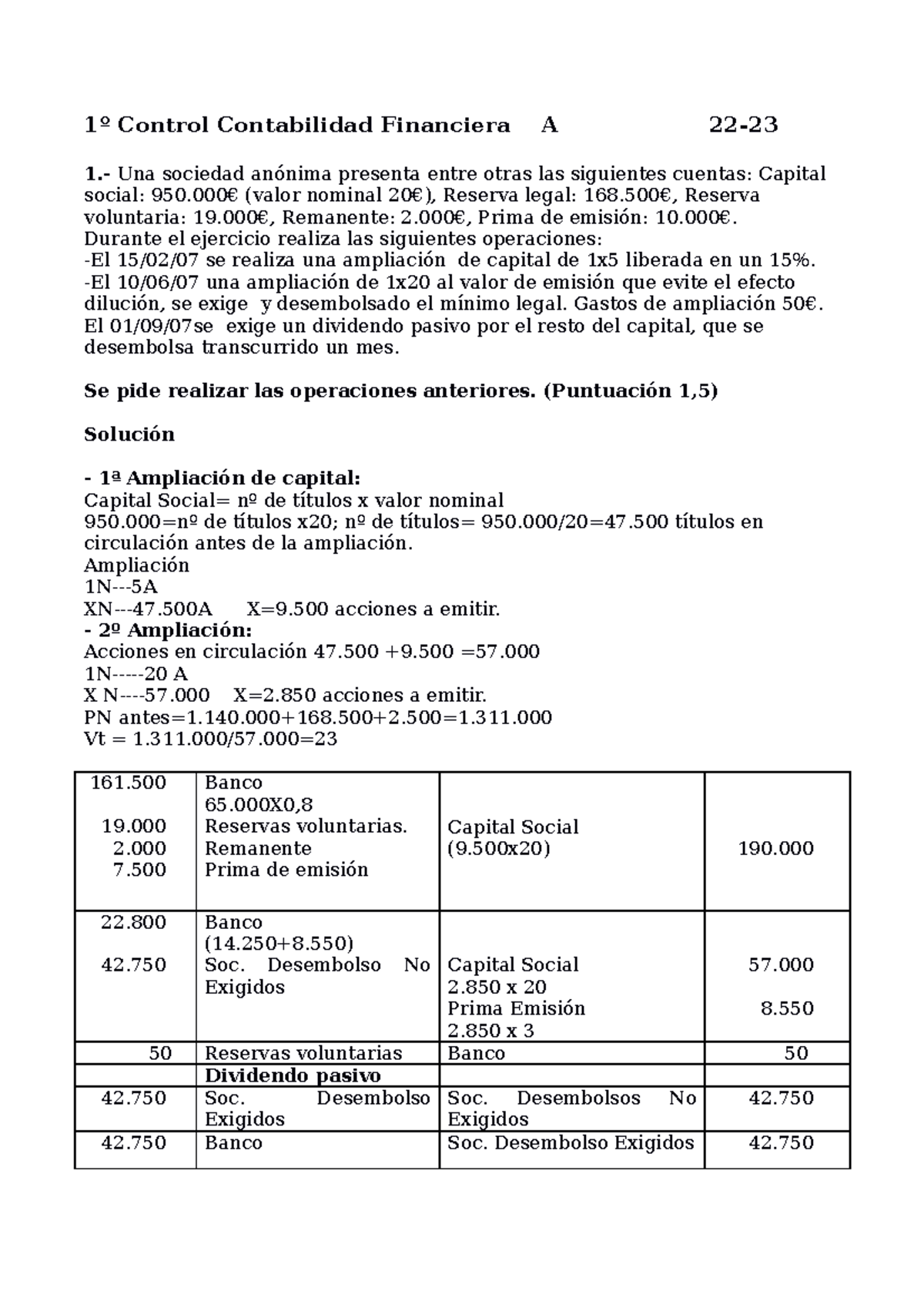 1ºControl contabi. financiera A . 2 - 1º Control Contabilidad ...
