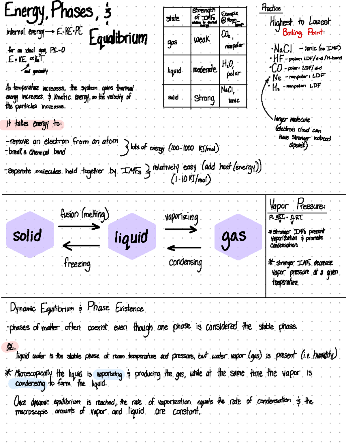 Chemistry Lecture - Energy, Phases, and Equilibrium - CHGN122 - Studocu