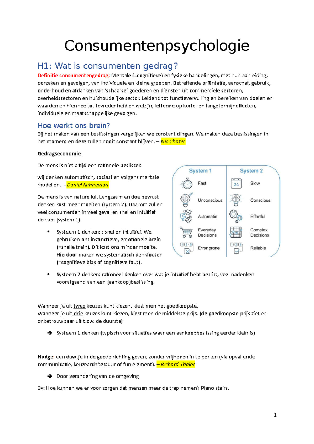 Samenvatting Consumentenpsychologie. Thomas More Geel Office Management ...