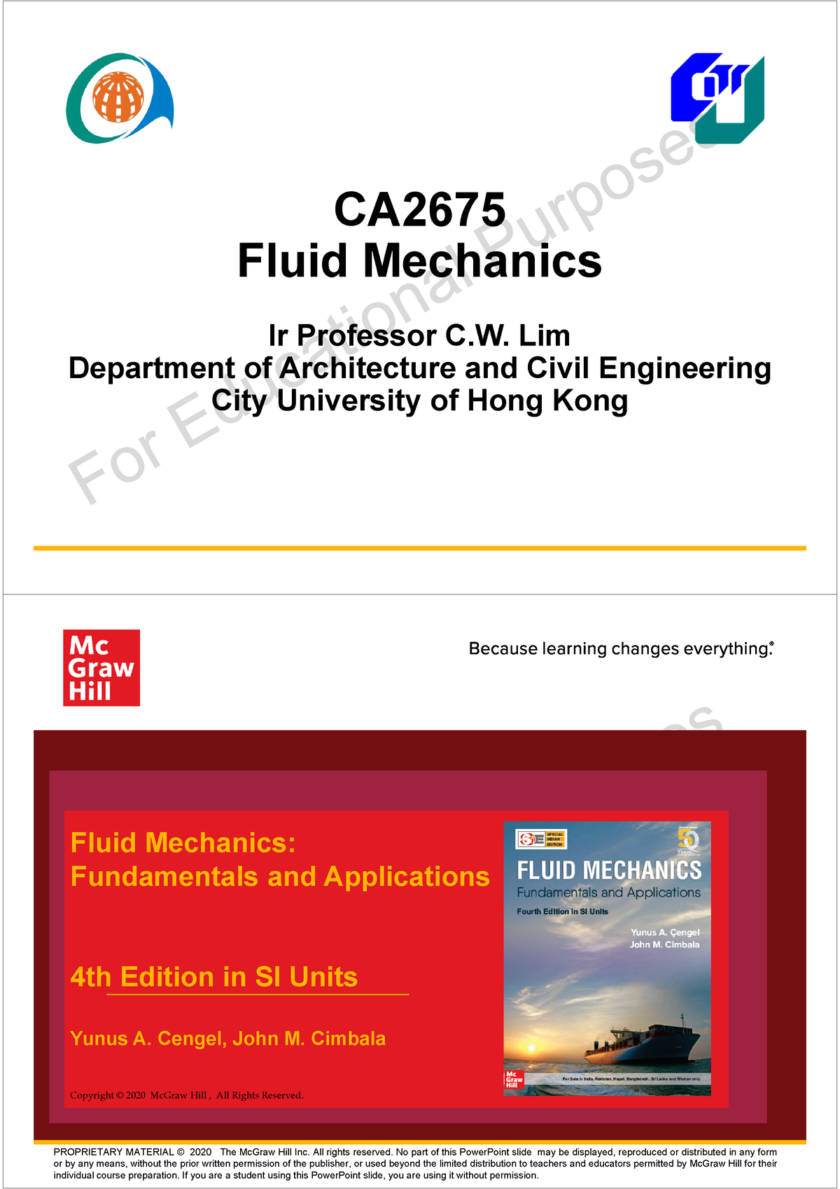 CA2675 Chap 02 - PROPERTIES OF FLUIDS - CA Fluid Mechanics Ir Professor ...