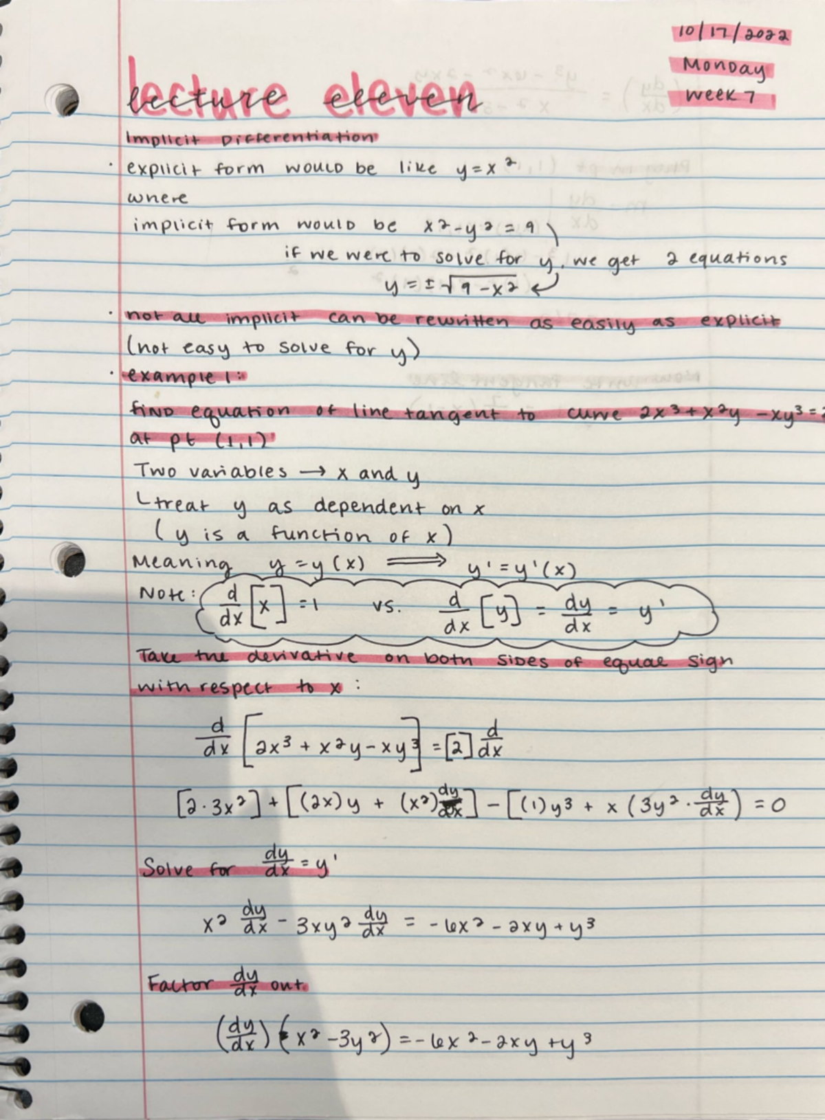 WEEK 7 Monday Calc Notes - MATHUA121 - Studocu