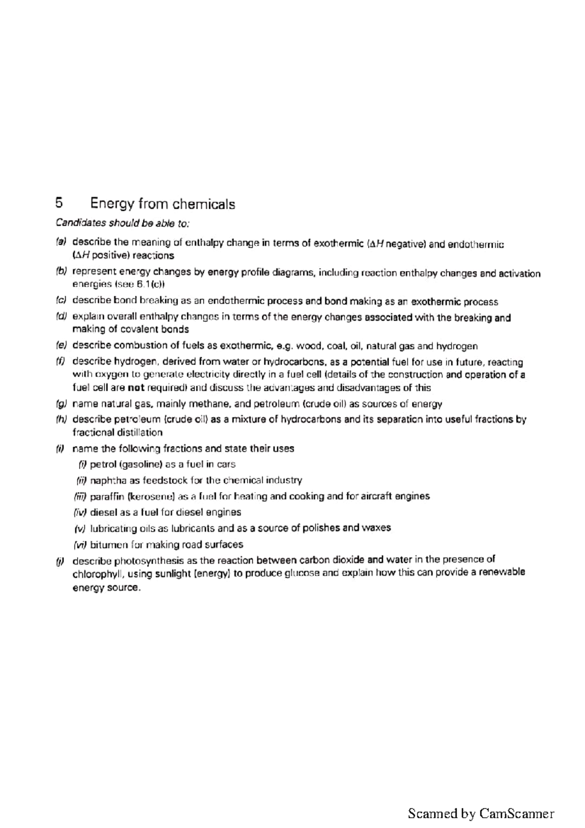 Energy changes by Sir rashid - 5 Energy from chemicals Candidates ...
