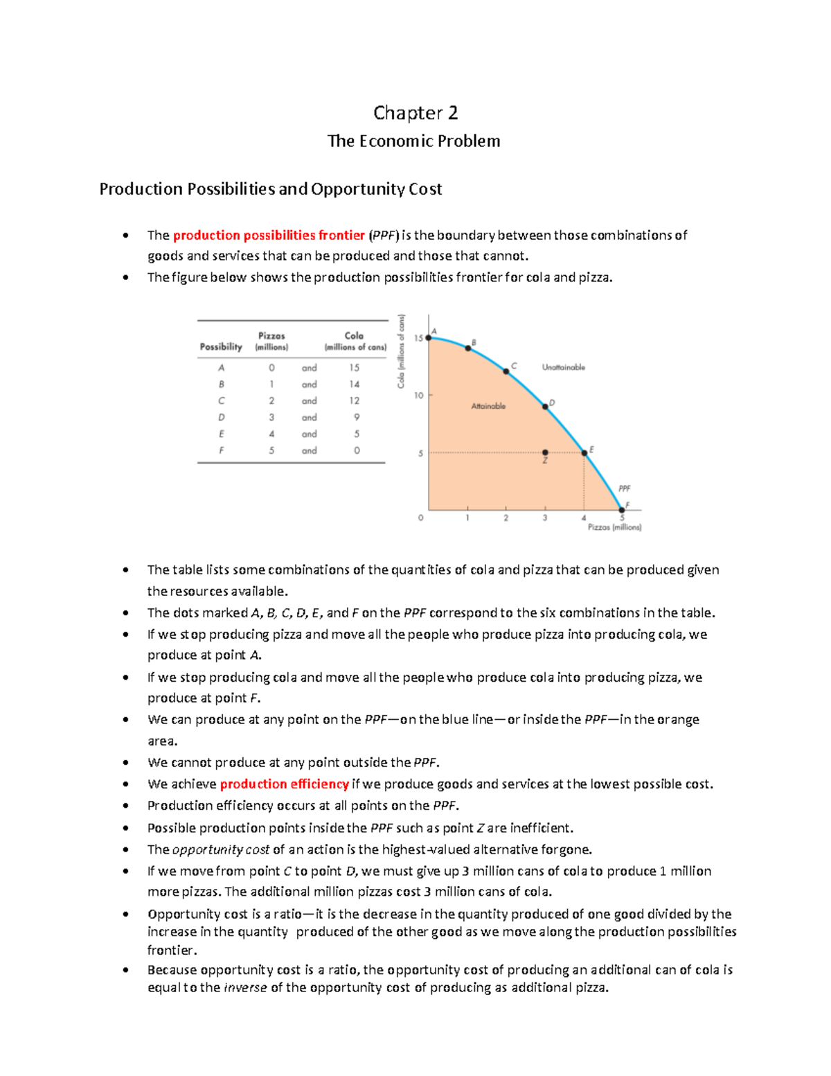 Ec1021 Chapter+02 10e - by Emilie - Chapter 2 The Economic Problem ...