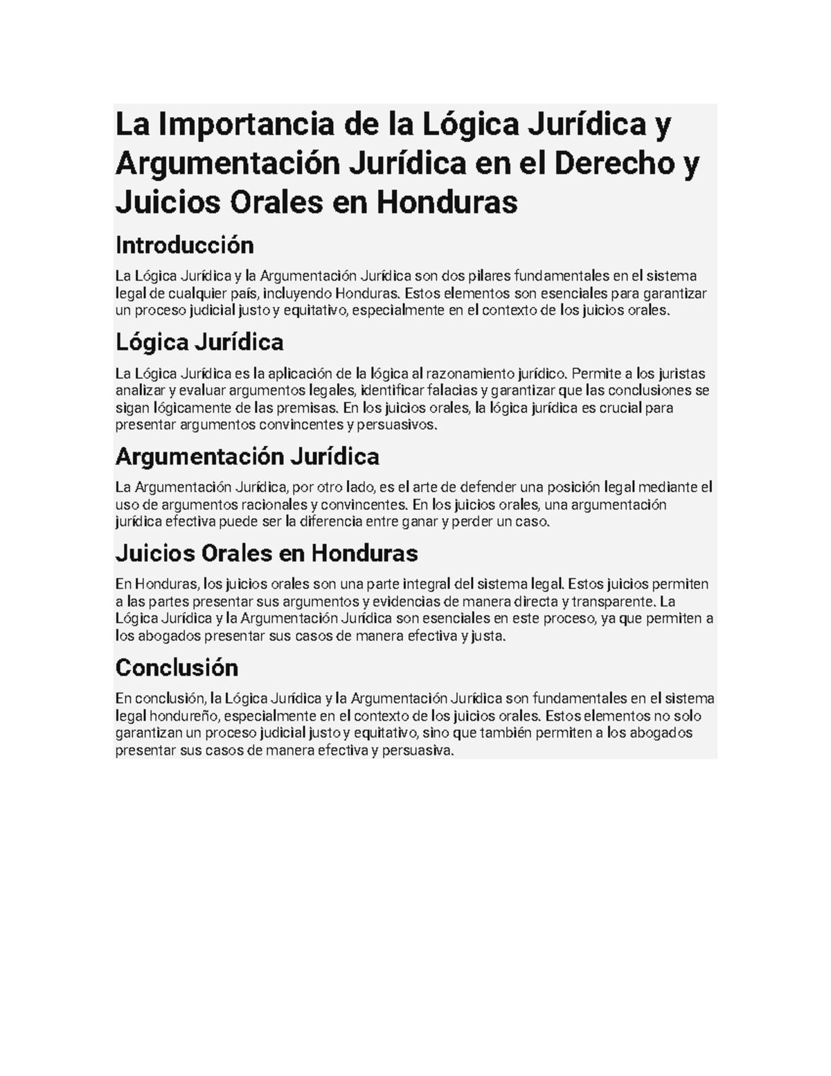 La Importancia de la Lógica Jurídica y Argumentación Jurídica en el ...