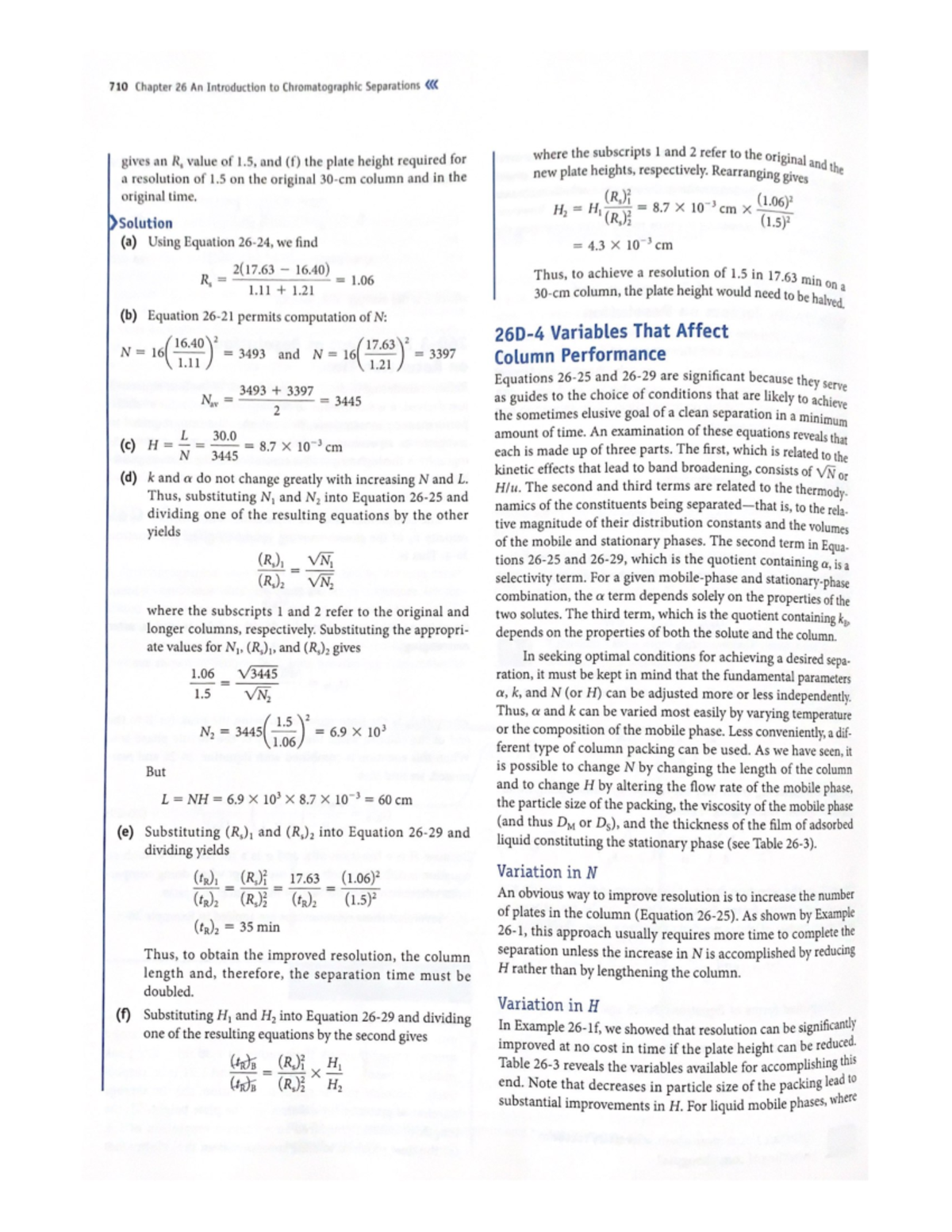 Answer Chromatography question p47 CHE 320 Studocu