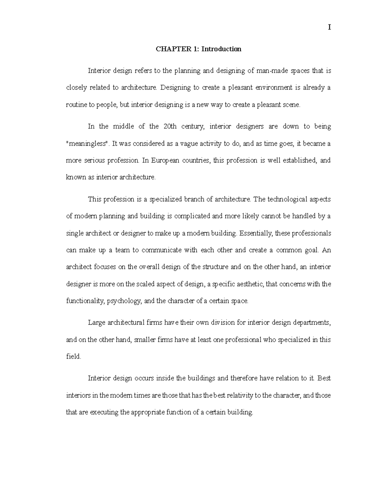 AS100 Saylon 4B - shkaheij - I CHAPTER 1: Introduction Interior design ...