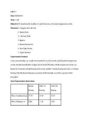 Calculation and conclusion - DESCRIPTIONS Timeline TRIAL 1 TRIAL 2 ...