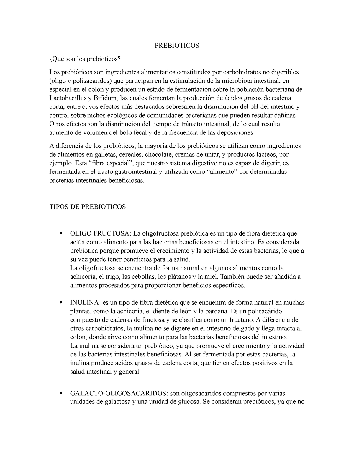 Prebioticos - Prebioticos ¿qué Son Los Prebióticos? Los Prebióticos Son 