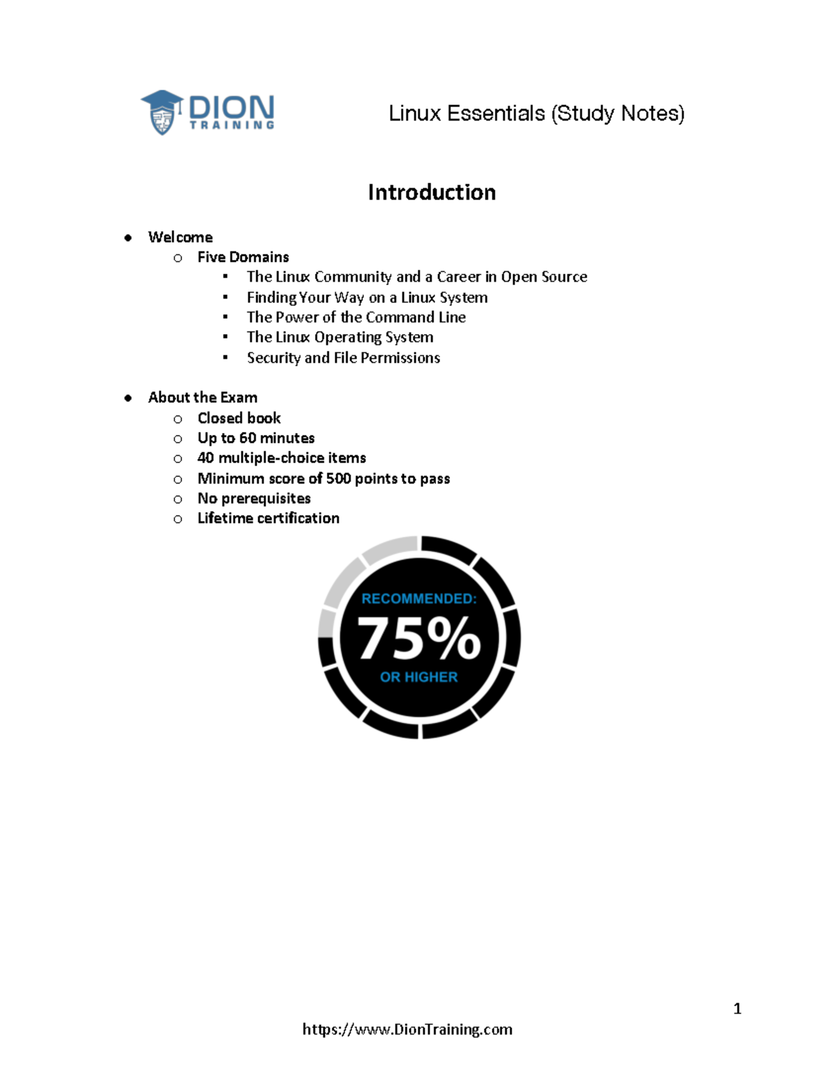 Linux+Essentials+Study+Guide+(Udemy) - 1 Introduction Welcome o Five ...