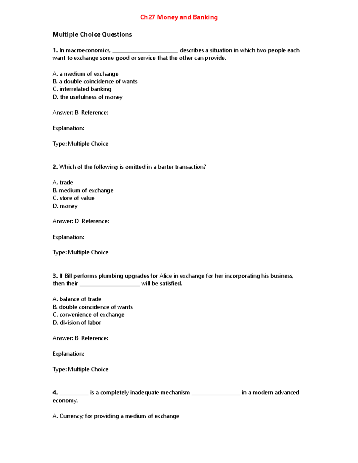 Ch27 Money and Banking Introduction to Economy Ch27 Money and