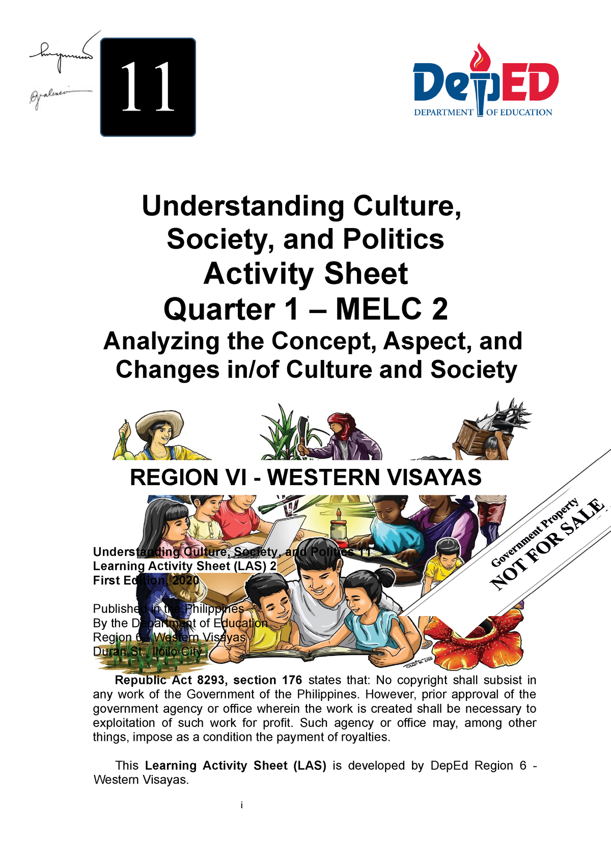 Final Understanding Culture Society And Politics 11 LAS 2 ...