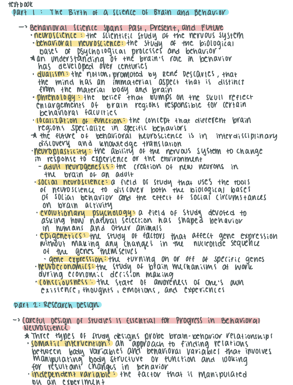 Chapter 1 - An Introduction To Brain And Behavior - Textbook Part 1 The ...