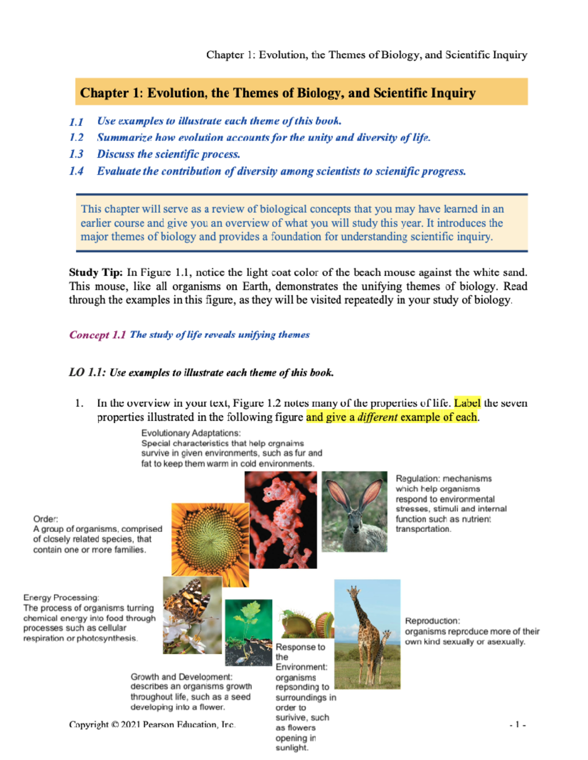 C1 Reading Guide - BIOL 1020 - Studocu