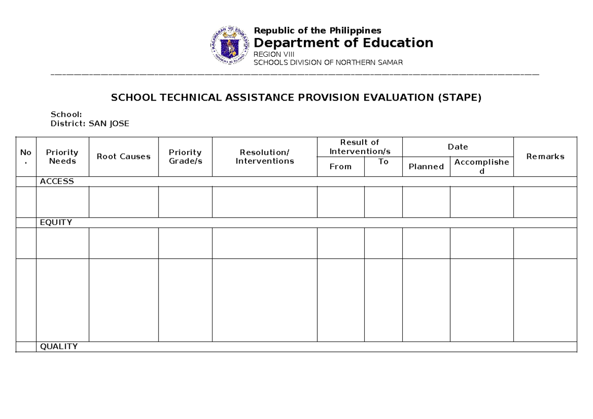 Stape%20final - Easy - Republic of the Philippines Department of ...
