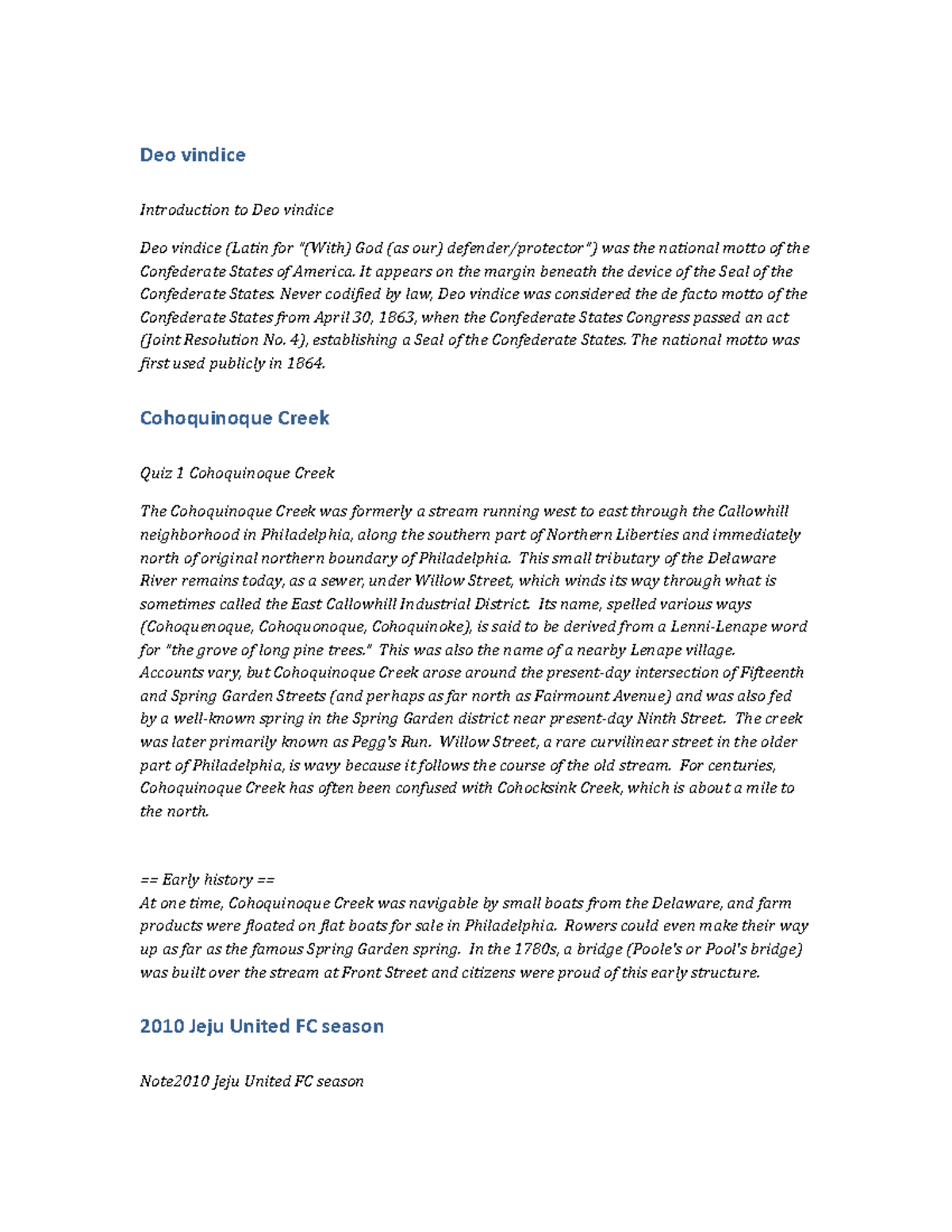 HIST123 Notes Deo vindice Deo vindice Introduction to Deo vindice Deo