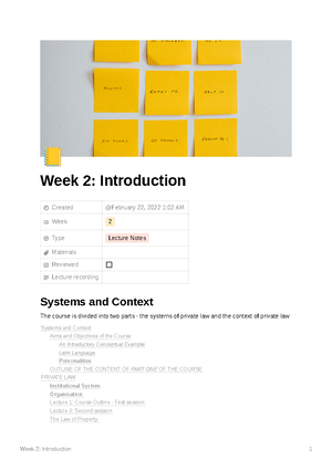 Week 2 Introduction - À Week 2: Introduction Created Week 2 Type ...