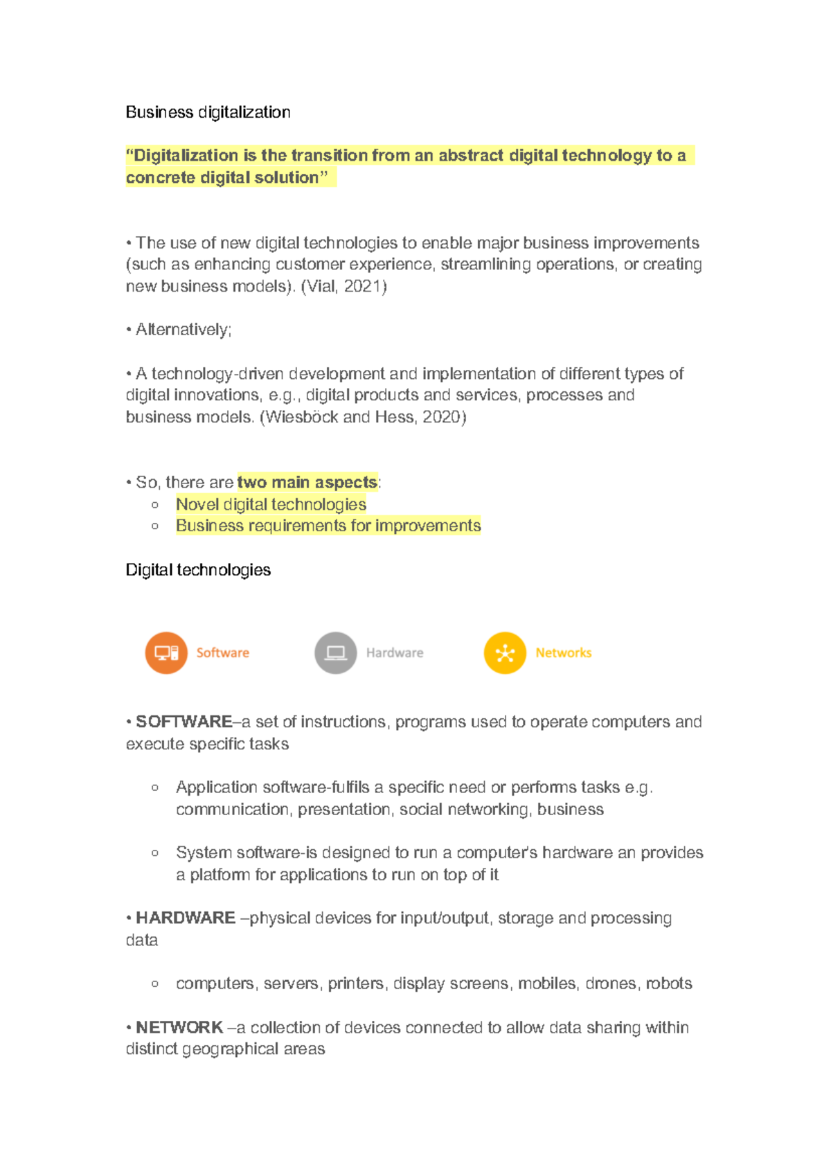 Lecture 1 - Business digitalization “Digitalization is the transition ...
