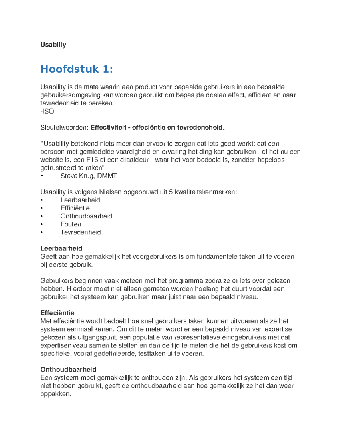 Samenvatting Designing Web Usability Usablily Hoofdstuk Usability Is De Mate Studeersnel