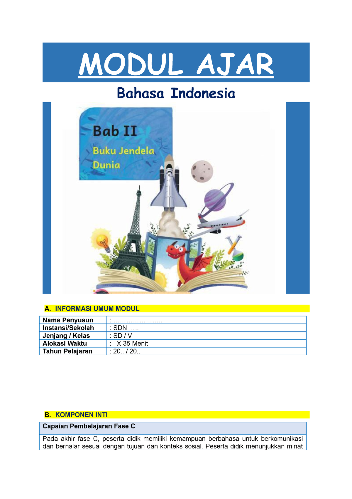 2. Modul Ajar B.Indonesia Kelas 5 - BAB 2 (Websiteedukasi - MODUL AJAR ...