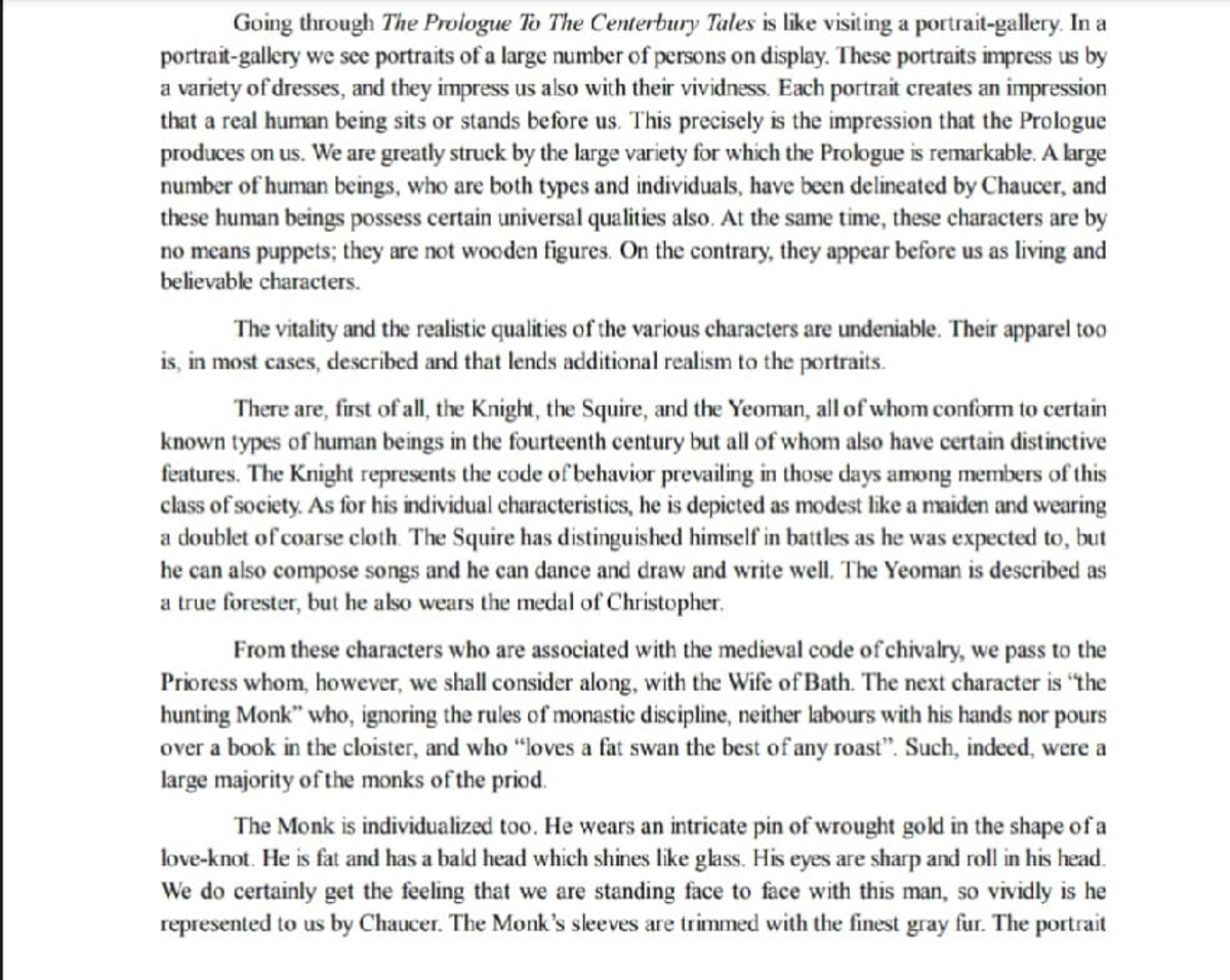 Prologue to the Canterbury tales - Going through The Prologue To The ...