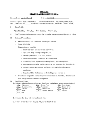Peds developmental sheet - Lizbeth Villarreal [Type here] [Type here ...