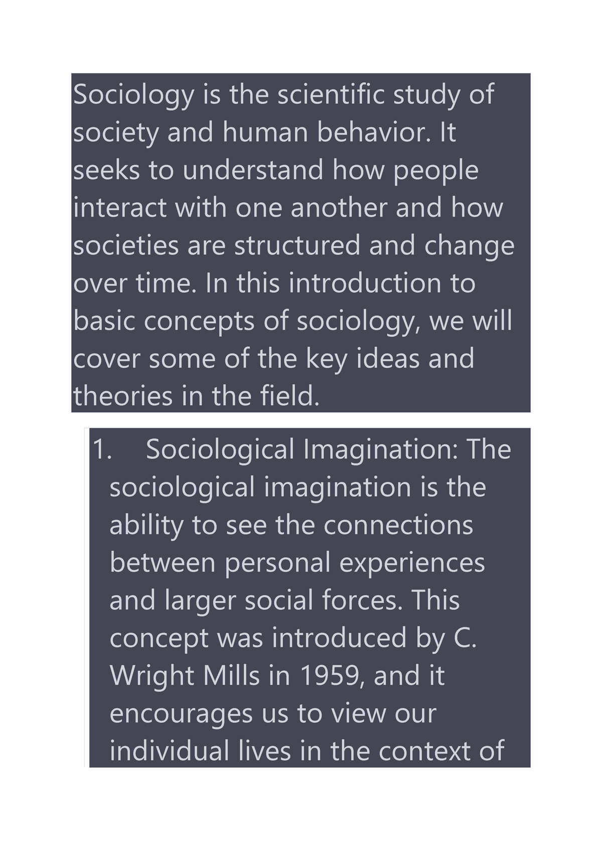 Sociology Is The Scientific Study Of Society And Human Behavior - It ...