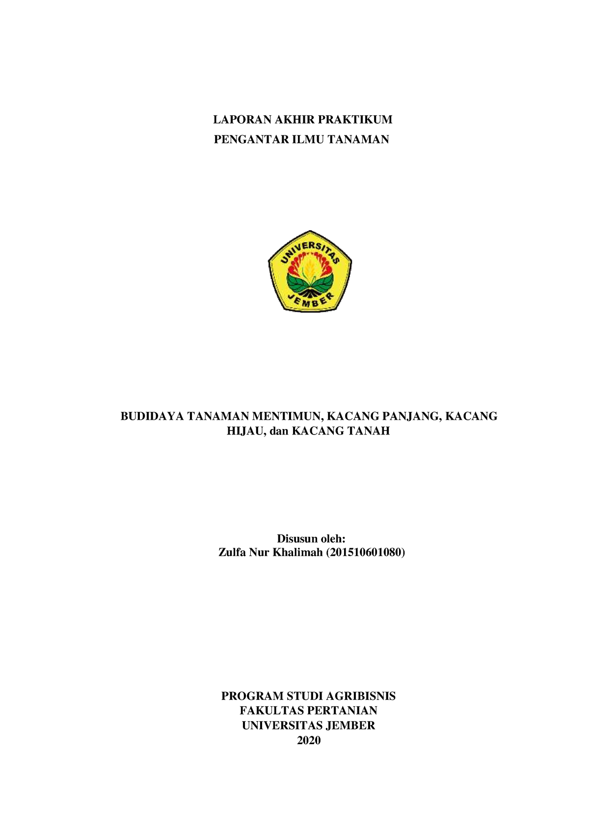 Laporan Akhir Praktikum PIT - LAPORAN AKHIR PRAKTIKUM PENGANTAR ILMU ...