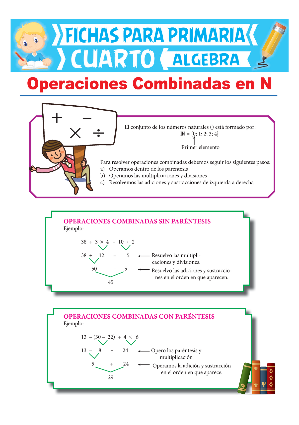 Operaciones-Combinadas-en-los-Números-Naturales-para-Cuarto-de-Primaria ...