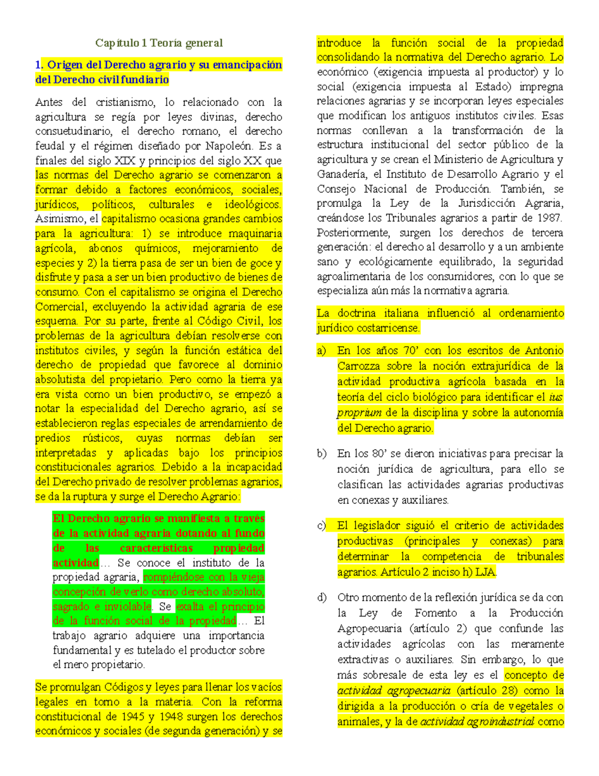 Capítulos I Y II - Apuntes 1-2 - 1 General 1. Origen Del Derecho ...