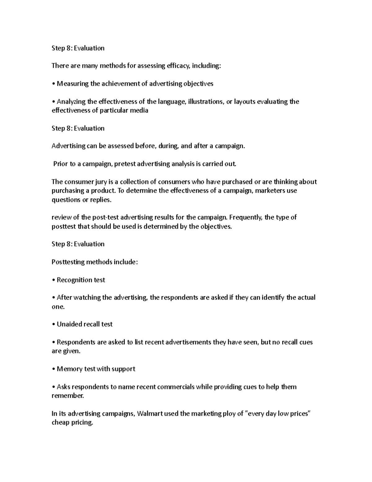 17 Cap Intro Market Parte 1 Step 8 Evaluation There are many methods