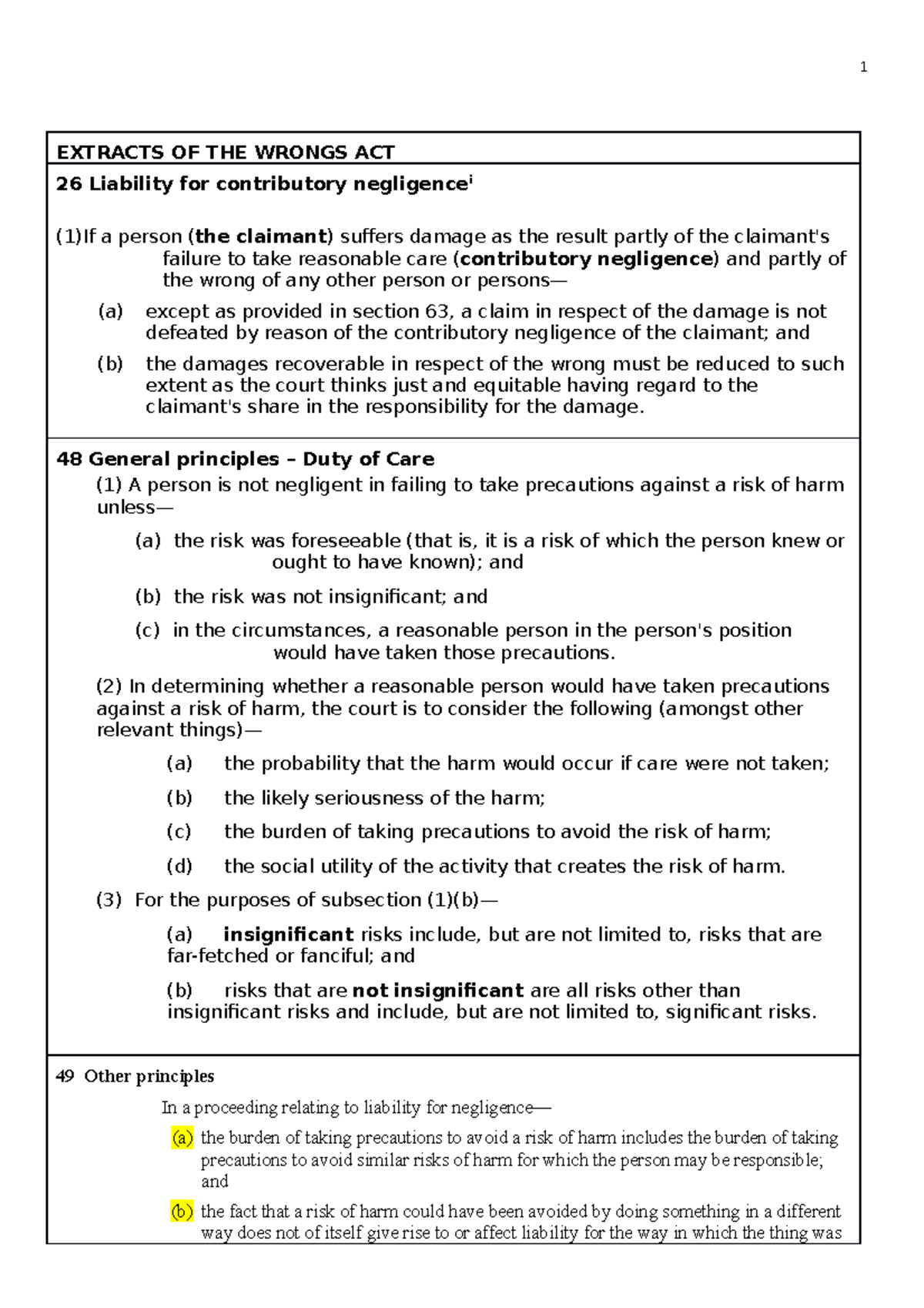 wrongs-act-extracts-for-exam-extracts-of-the-wrongs-act-26-liability