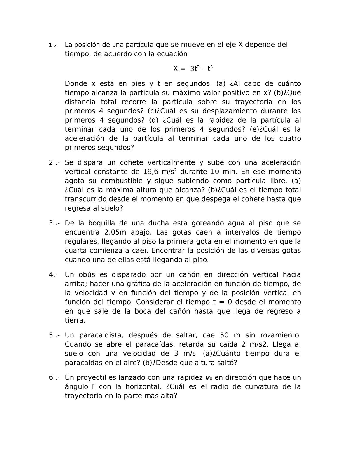 Movimiento Curvilíneo - 1 .- La Posición De Una Partícula Que Se Mueve ...