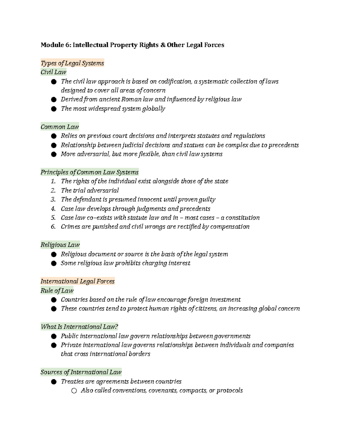 Module 6 Notes And Concepts - Module 6: Intellectual Property Rights ...