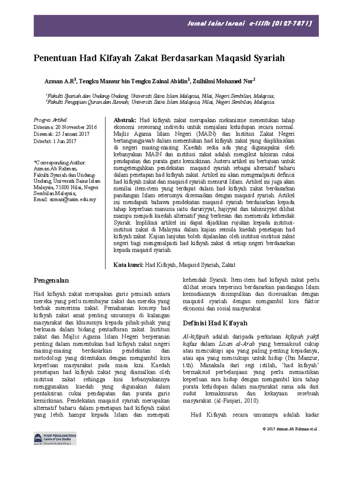 50-Article Text-48-1-10-2018 0914 - © 2017 Azman Ab Rahman et. Jurnal ...