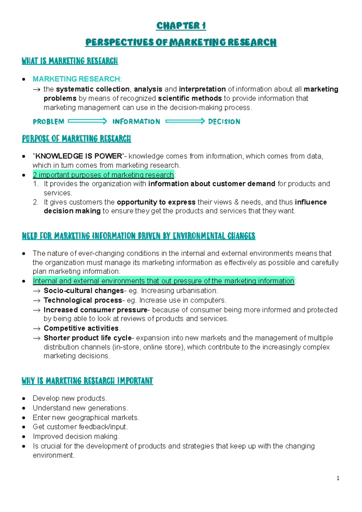 Bem 314 Chapter 1 1 Chapter 1 Perspectives Of Marketing Research What Is Marketing Research