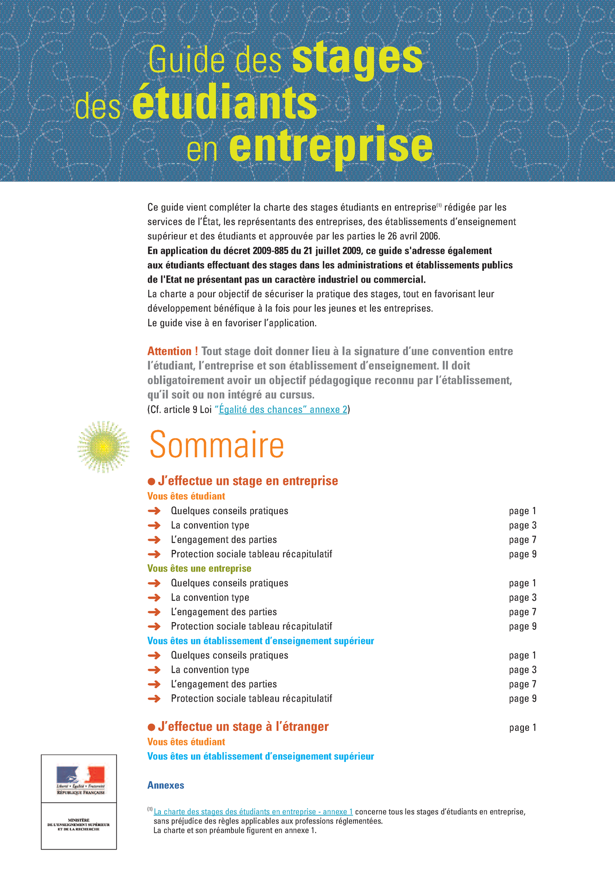 Guide Pour Les Stages En Entreprises Guide Des Stages Des étudiants