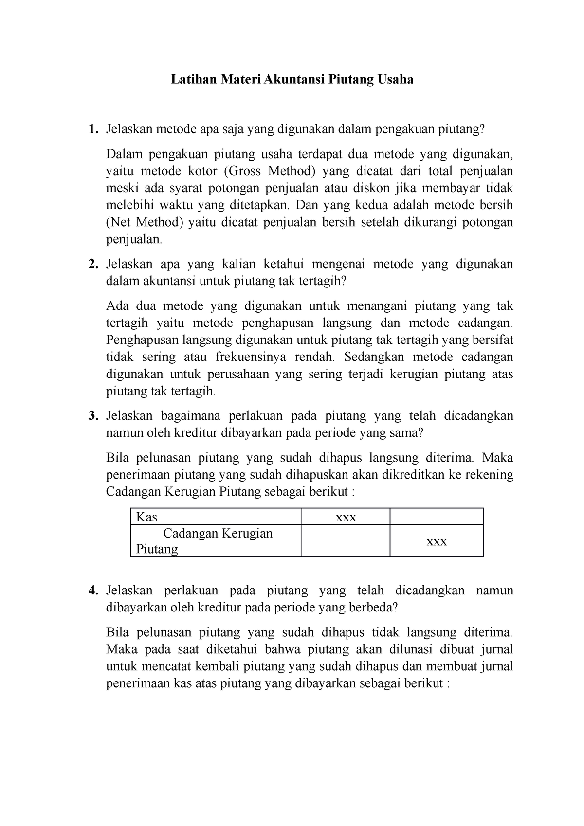 Latihan Materi Akuntansi Piutang Usaha - Latihan Materi Akuntansi ...