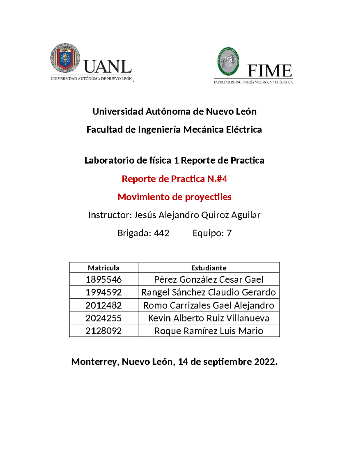 Practica 4 - Lab Fisica - Física 3 - Universidad Autónoma de Nuevo León ...