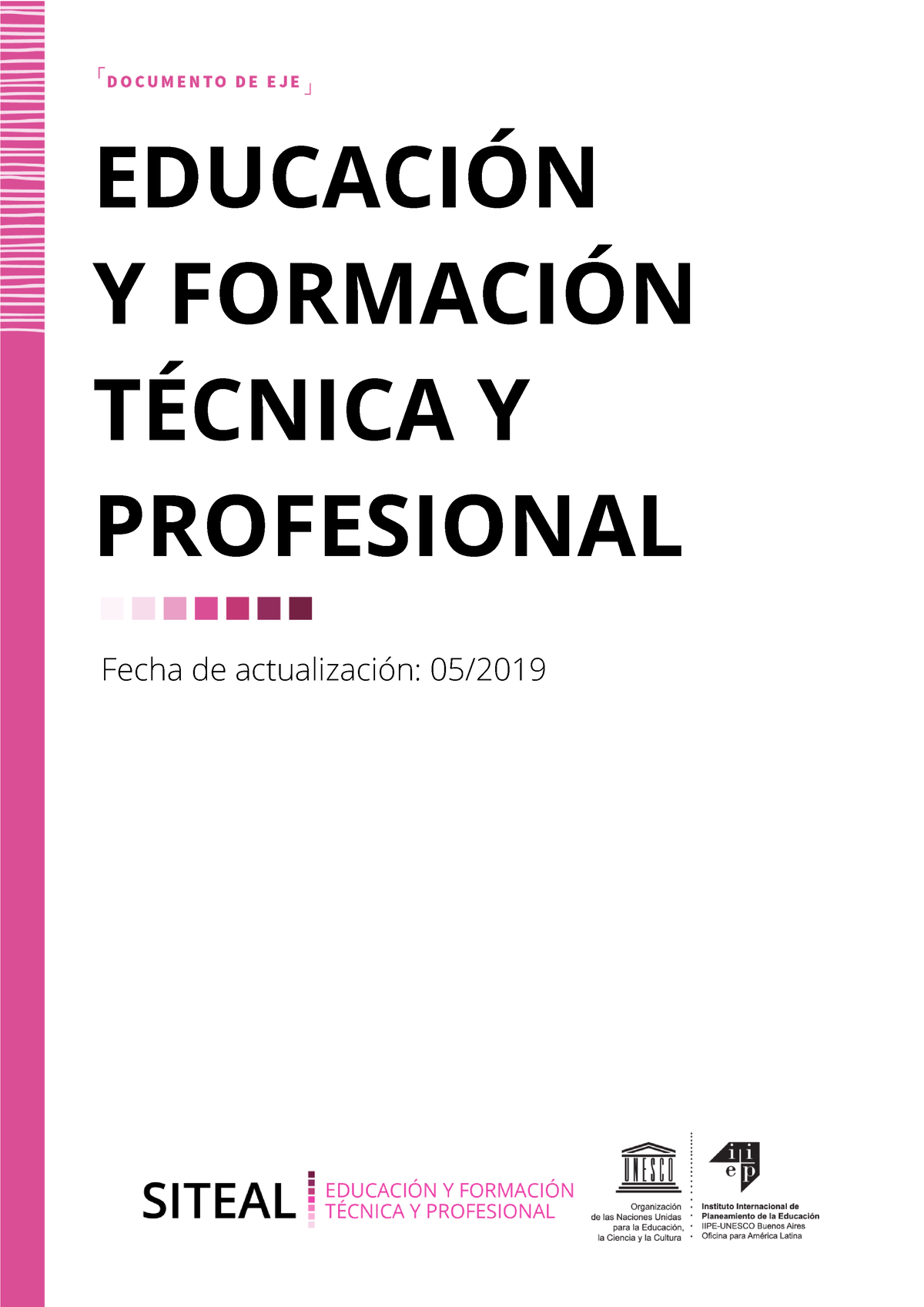 Formacion Profesional Educacin Y Formacin T Y Profesional Fecha