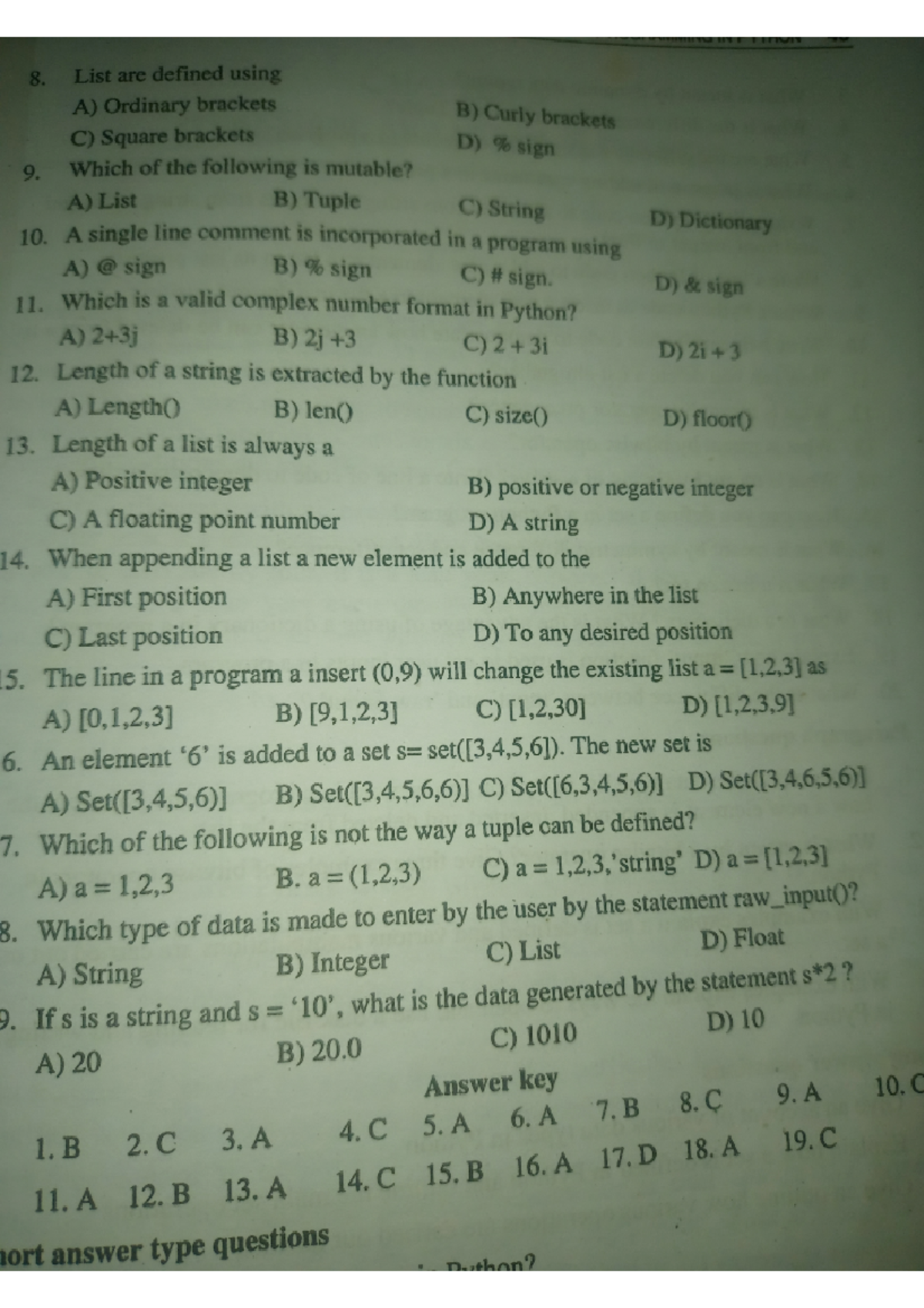 Multiple choice questions - Computational Physics - Studocu