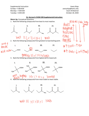 OCHEM 2 Chapter 12, 13, 14, Notes - Page 1 Of 15 STRUCTURE ...