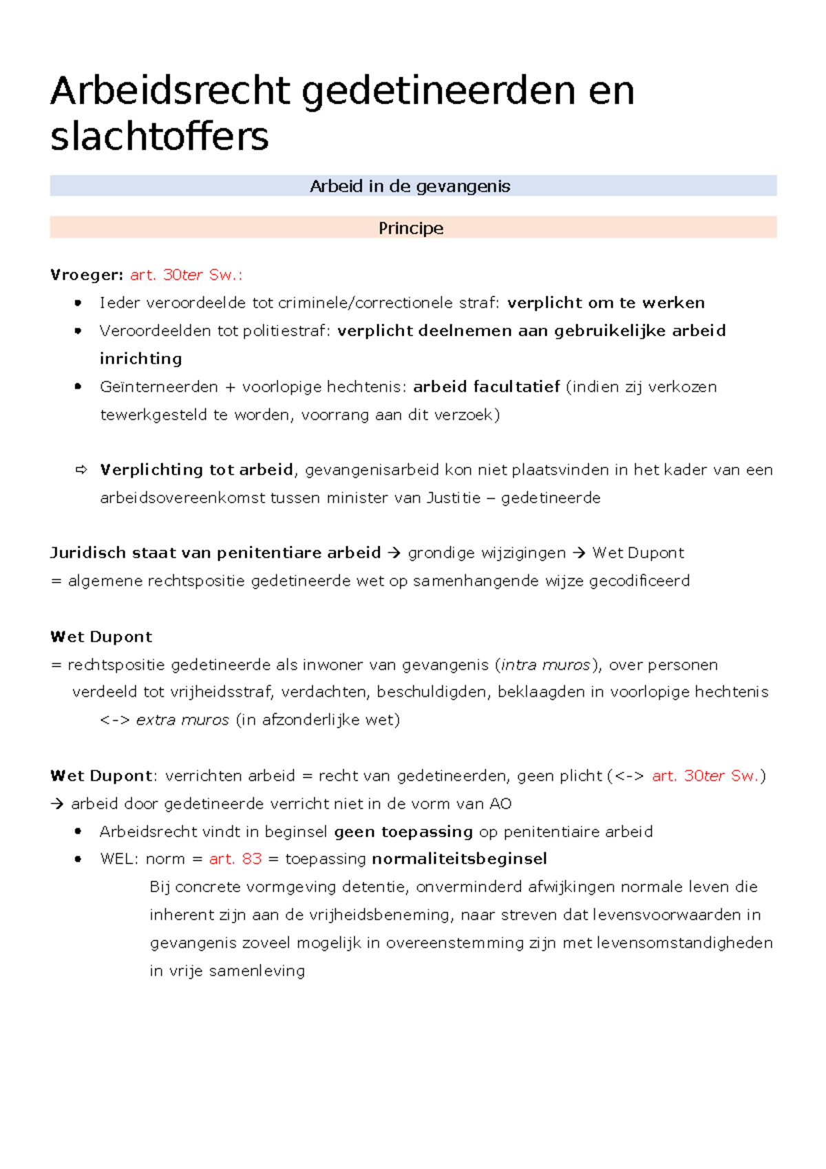 Arbeidsrecht Gedetineerden En Slachtoffers - Arbeidsrecht Gedetineerden ...