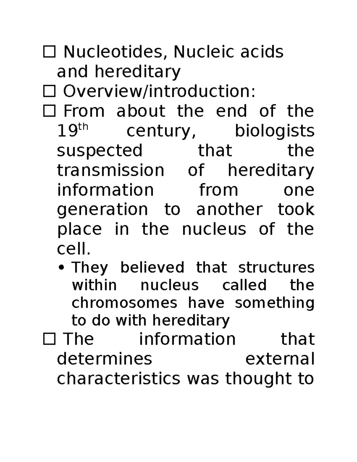 Inbound 8468836516917804393 Nucleotides, Nucleic acids and hereditary