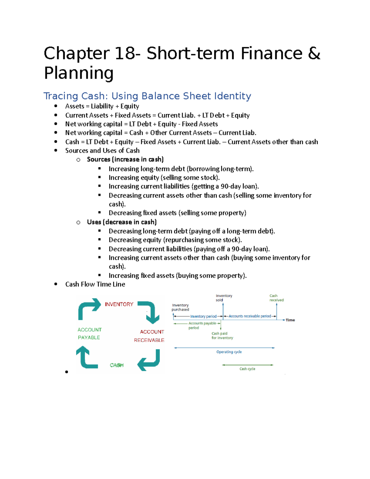 Managerial Finance Chapter 18 Notes, McMaster University - Chapter 18 ...